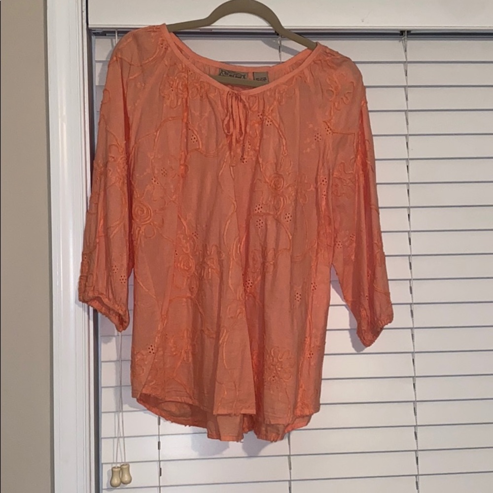 Art and Soul 3/4 length sleeve blouse